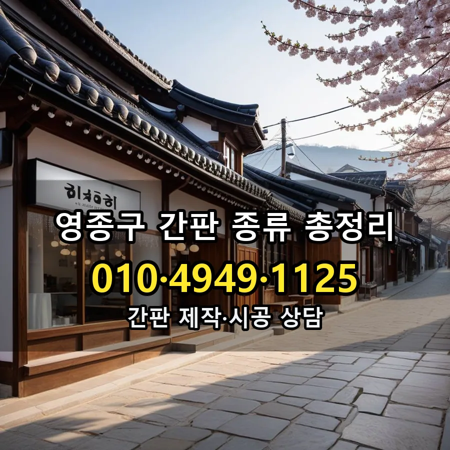 간판 종류 총정리 시공 사진